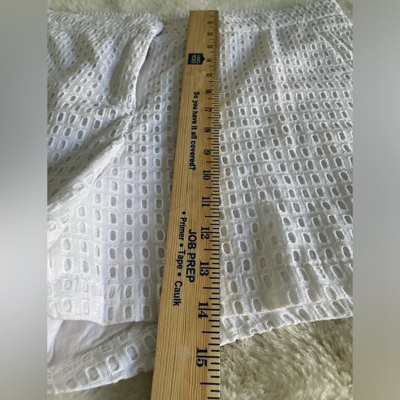 Dept 222 White Eyelet Cotton‎ Shorts Sz 14 - Picture 8 of 9